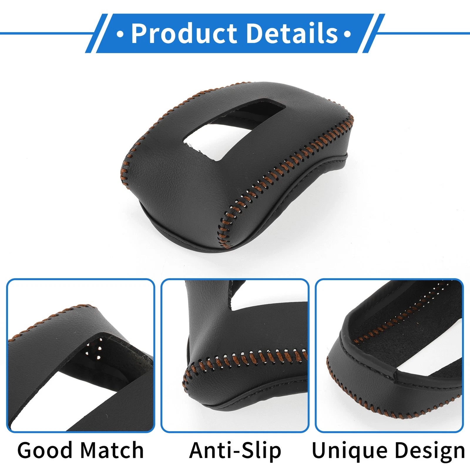 1 Pc Gear Shift Knob Cover for Mitsubishi Outlander (2022–2023) Black Brown
