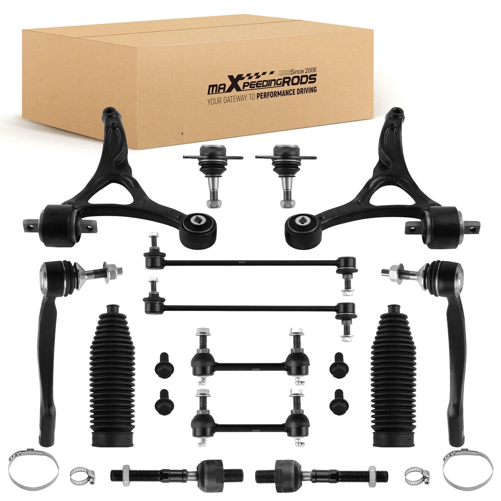 14x Front Lower Control Arm Ball Joint Suspension Kit for Volvo XC90 (2003–2014)