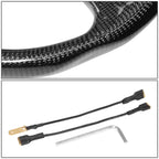 NRG ST-012CF 350mm Flat Dish 3-Spoke Carbon Fiber Steering Wheel for Universal