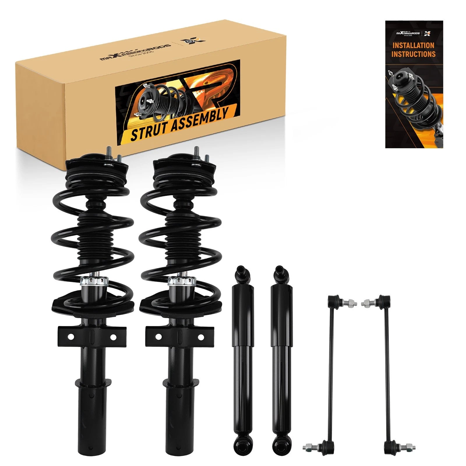 Suspension Kit (Front Struts, Rear Shocks, Sway Bars) for Buick Enclave (2008–2012)