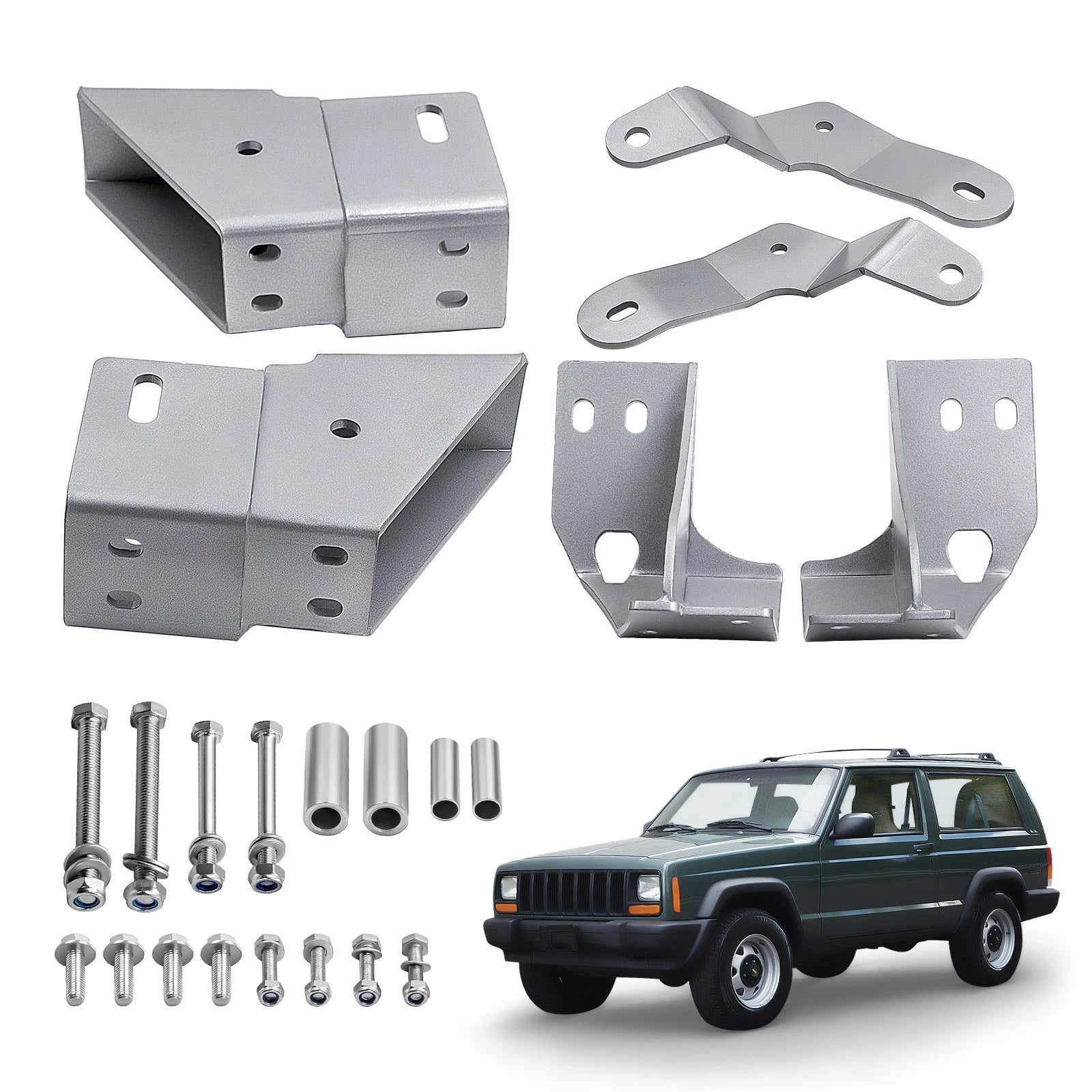 Adjustable Track Bar Control Arm Drop Bracket for Jeep Cherokee XJ (1984-2001)