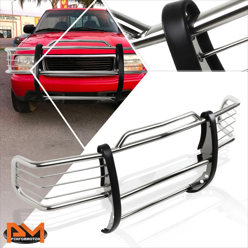 Chrome Front Bumper Brush Grill Guard for Chevy Blazer/GMC Sonoma (1998–2004)
