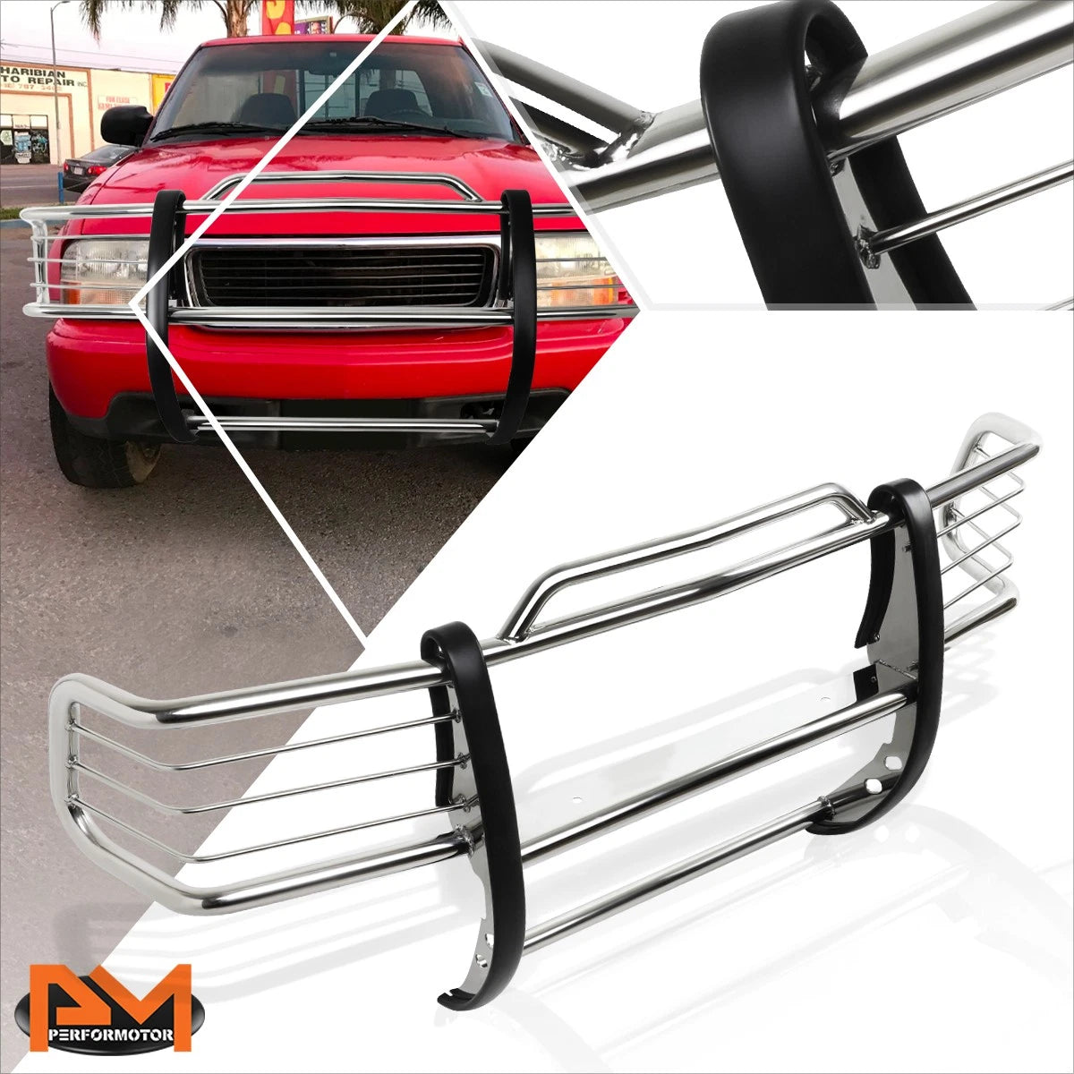 Chrome Front Bumper Brush Grill Guard for Chevy Blazer/GMC Sonoma (1998–2004)