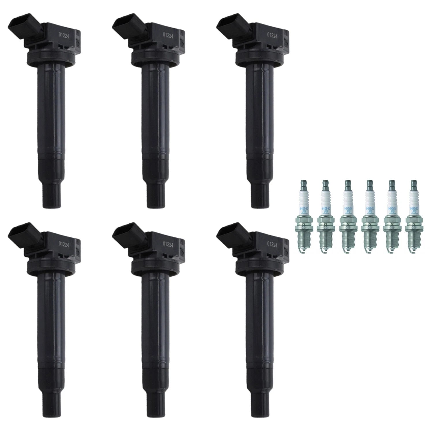 Set of 6 Ignition Coils & Spark Plugs for Camry ES300 RX300 V6 (1997–2006)