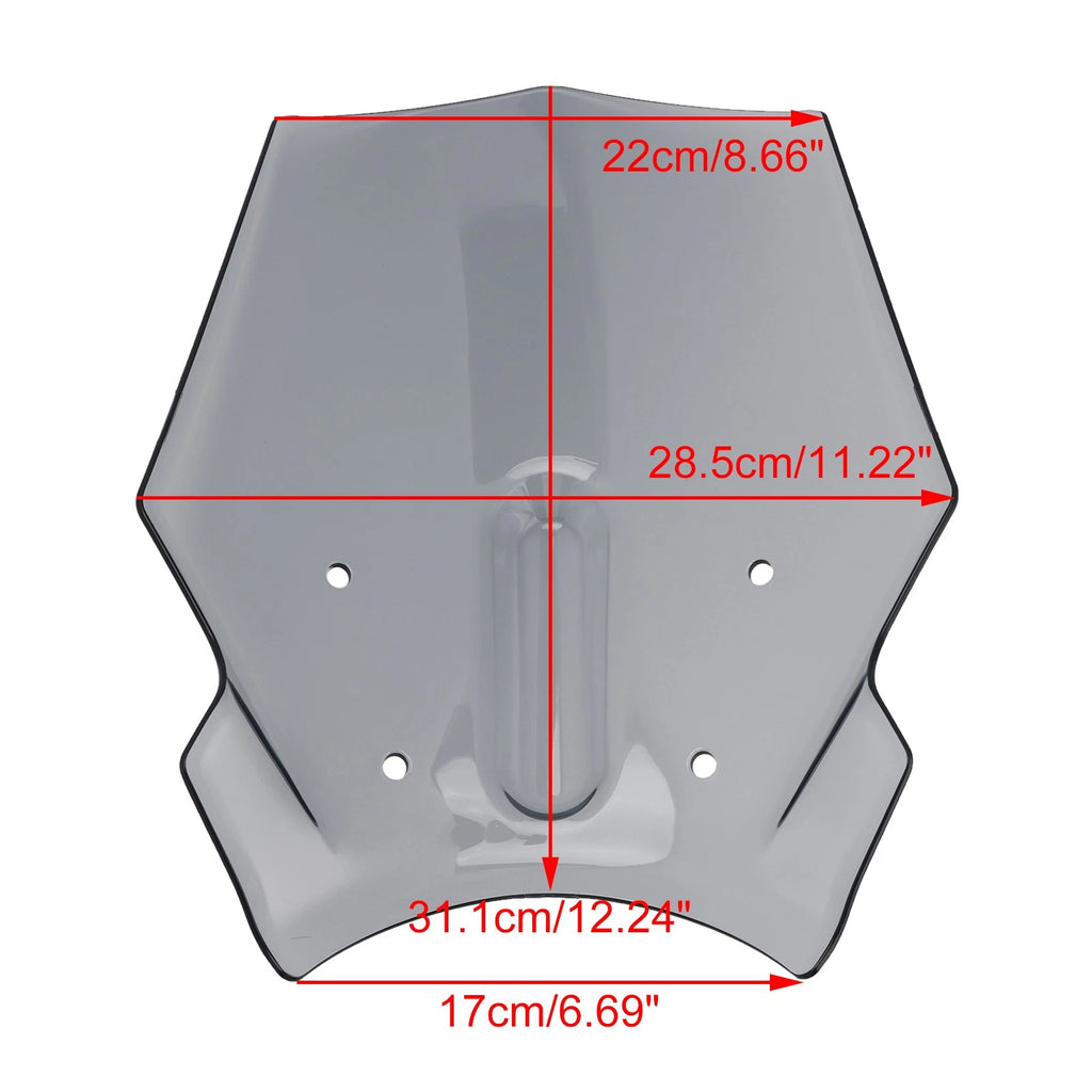 Windshield WindScreen for Honda CB650R (2024–2025) Gray