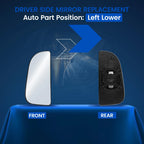 Left Driver Side Mirror Glass for Dodge Ram 1500 2500 3500 4500