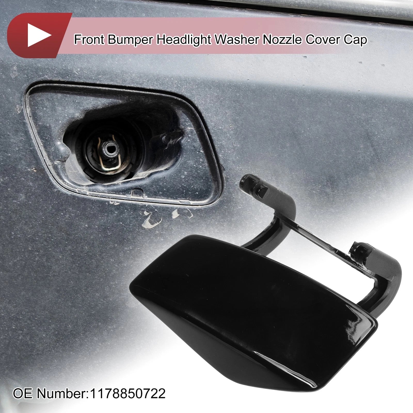 Front Left Washer Nozzle Cover Cap for Mercedes-Benz CLA250 (2014–2019)