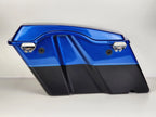 Right Saddlebag Lid & Hardware for Harley Touring (2007) - Blue/Black