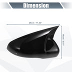 Pair Rearview Mirror Cover Overlay Gloss Black for Volkswagen Golf 6 MK6 (2009–2013)