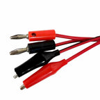 Test Cable Set of 2 for DC Power Supply (60cm, 10A, Red Black)