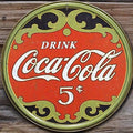 Vintage Tin Metal Sign for Coca Cola Coke Bottle (1821)