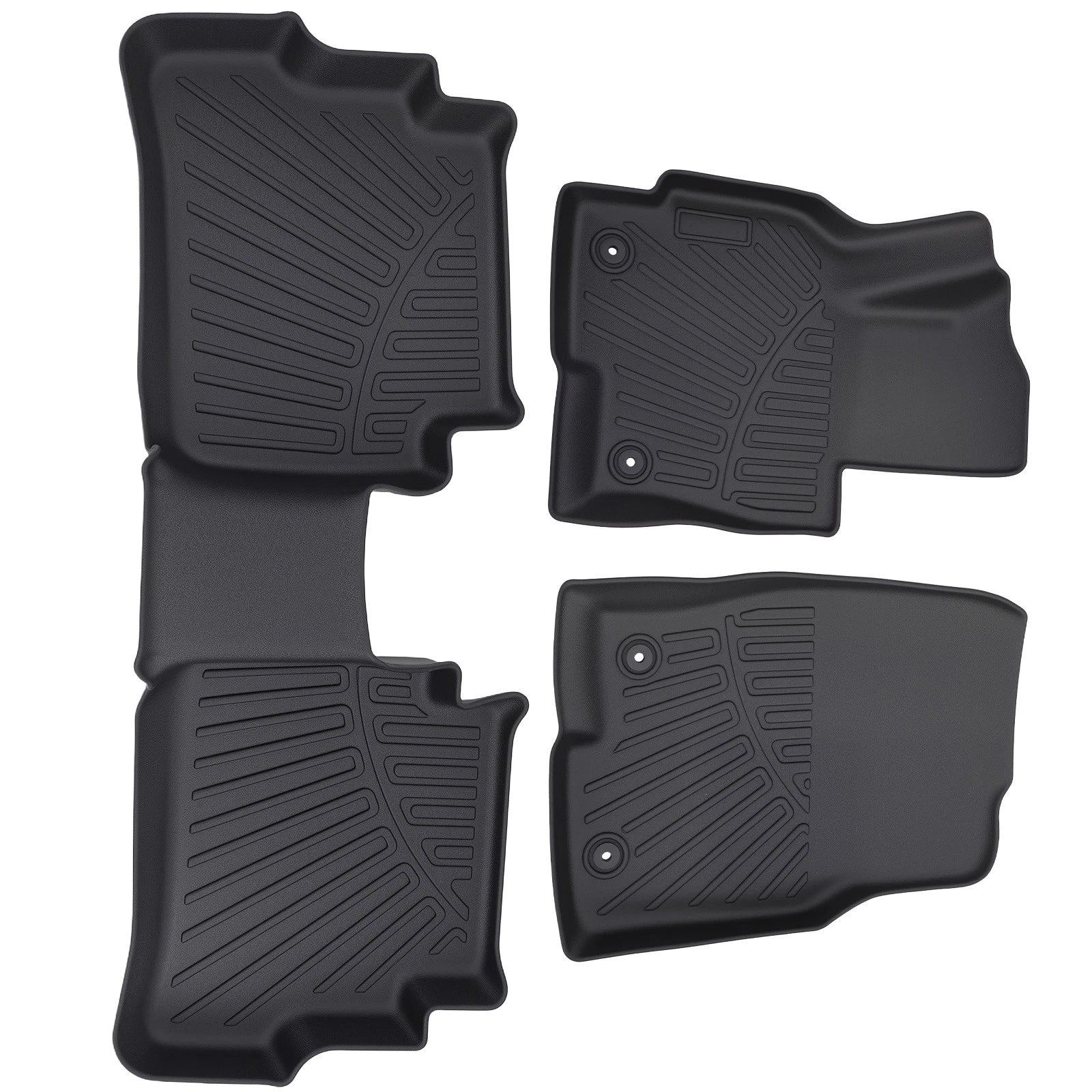 Set of 4 Car Floor Mats for Mazda CX-5 (2013–2016) Black Waterproof TPE