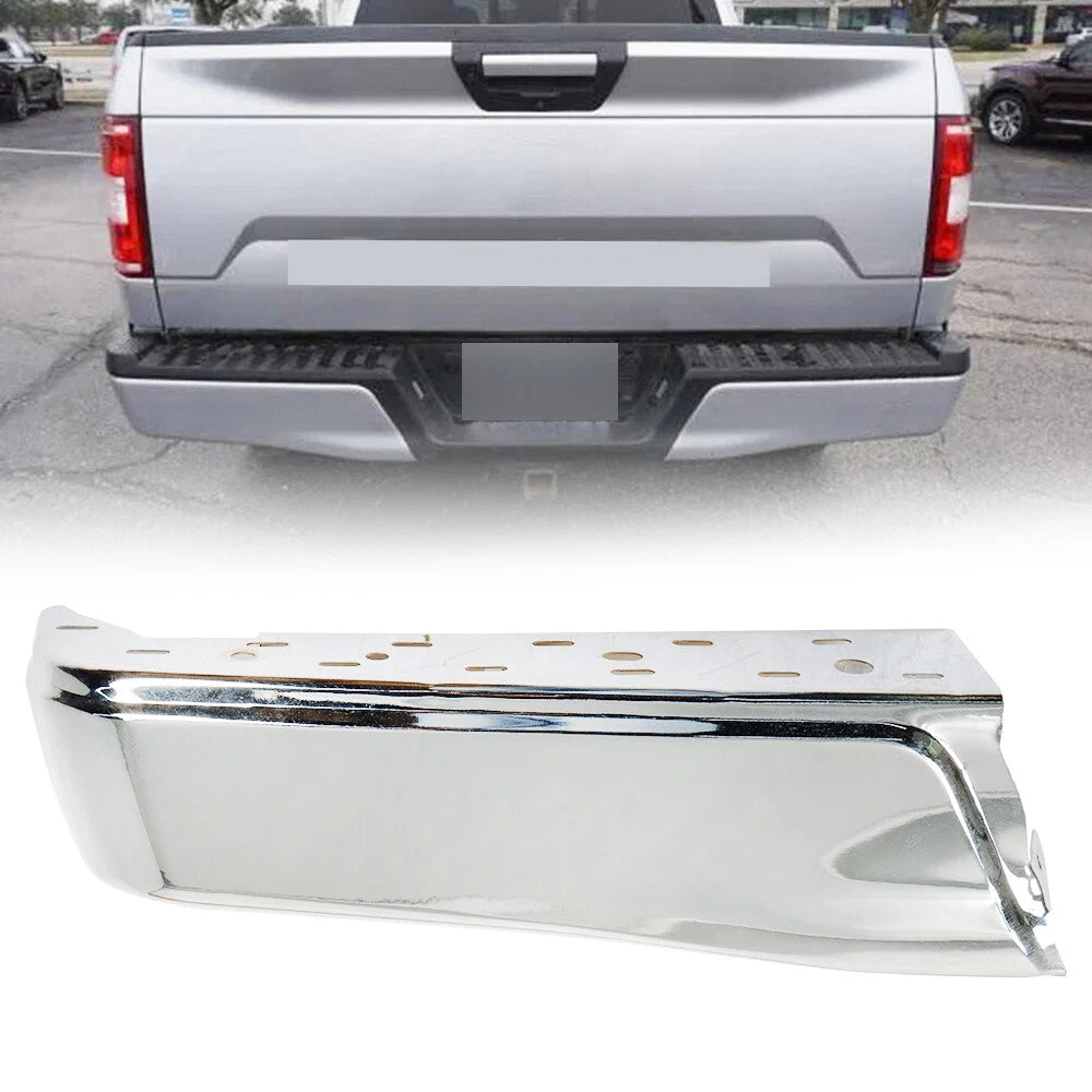 Chrome Rear Left Bumper Face Bar for Ford F-150 (2015–2020)