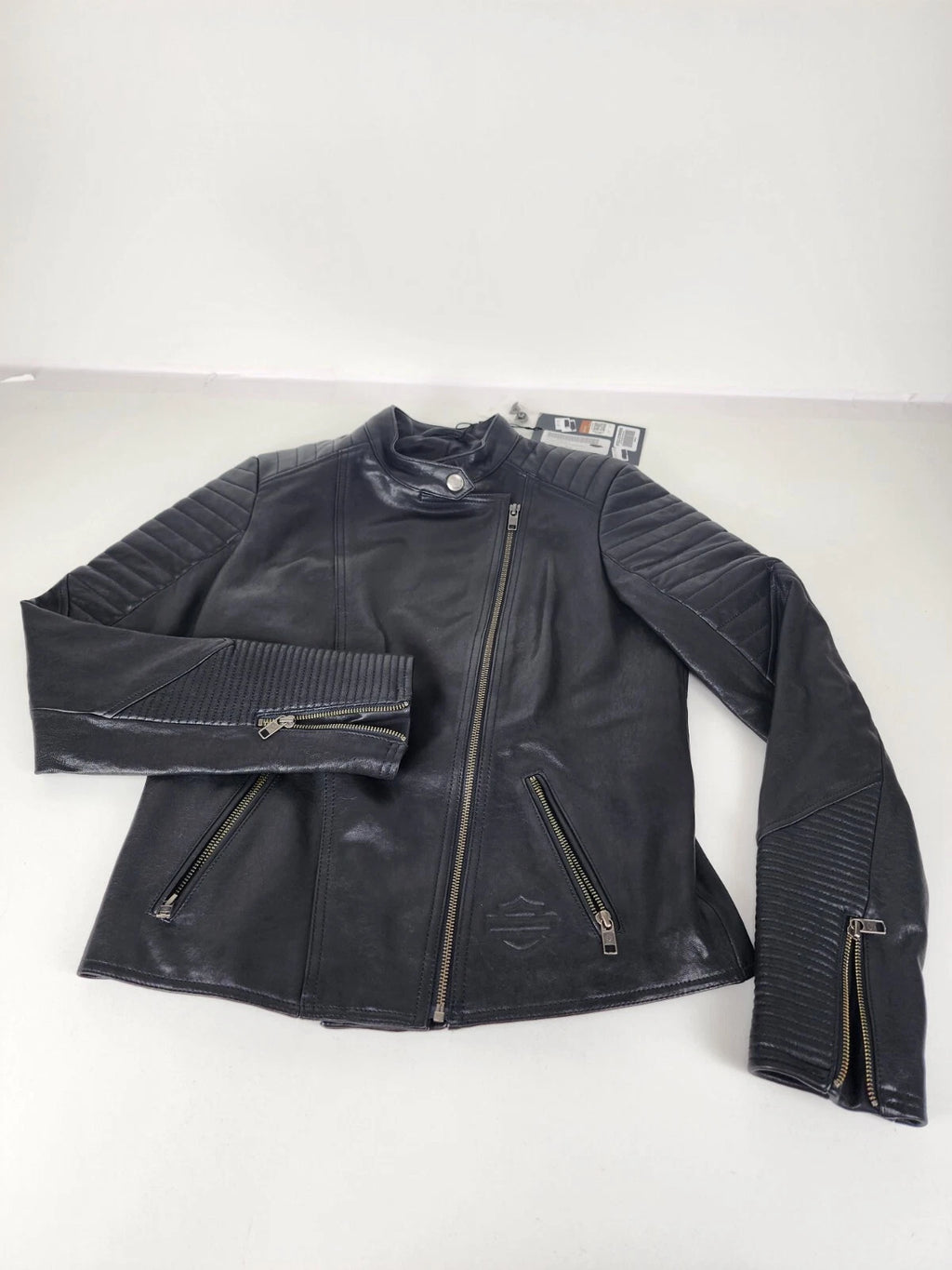 Harley-Davidson Women's Reservoir Moto Leather Jacket XL 97022-22VW