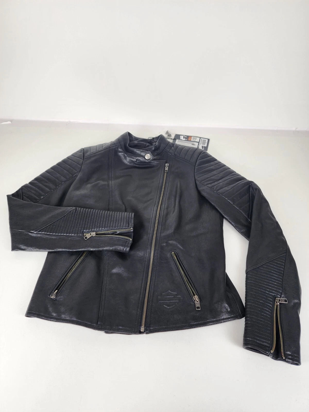 Harley-Davidson Women's Reservoir Moto Leather Jacket XL 97022-22VW