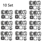 Set of 10 Carburetor Diaphragm Repair Kit for Kawasaki TH43 TH48 (N/A)