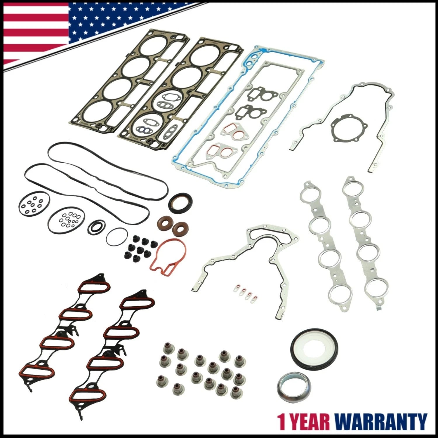 Head Full Gasket Set for Chevy Silverado 1500 Tahoe GMC Sierra 5.3L 4.8L (2002–2011)