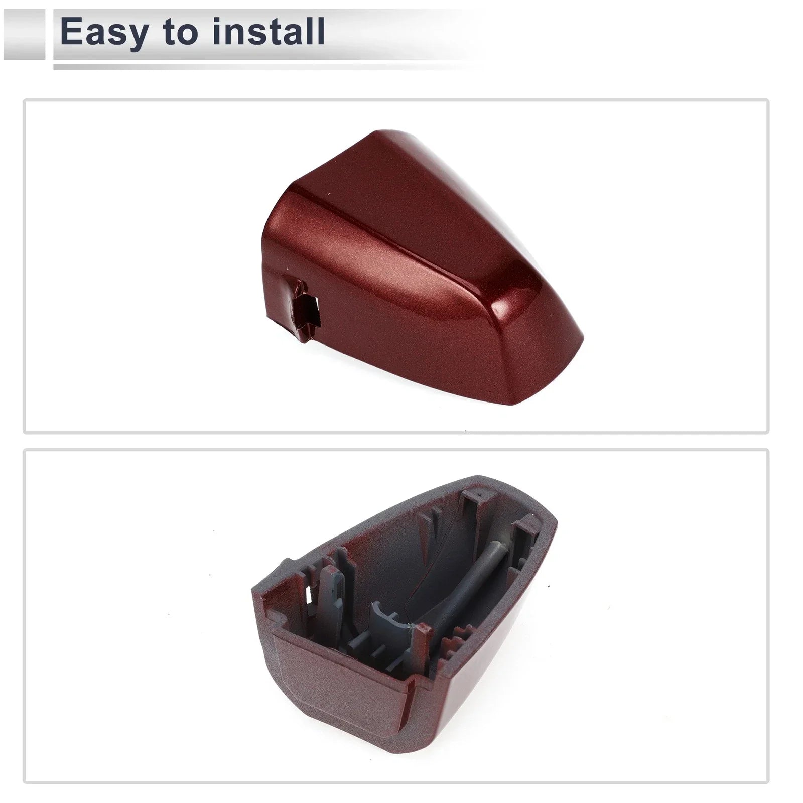 Front Left Door Handle Cover Cap for BMW X1 X2 Red (2015-2018)