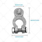 8PCS Car Battery Terminals Positive Negative Connectors Clamp for