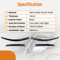 Set of 4 Wind Deflectors Rain Guards for Subaru Impreza (2008–2011)