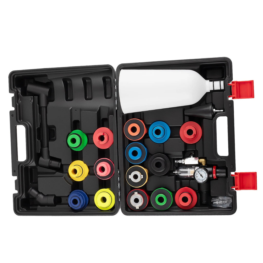 21x Engine Oil Filler Funnel with 15 Adapters for Car Truck