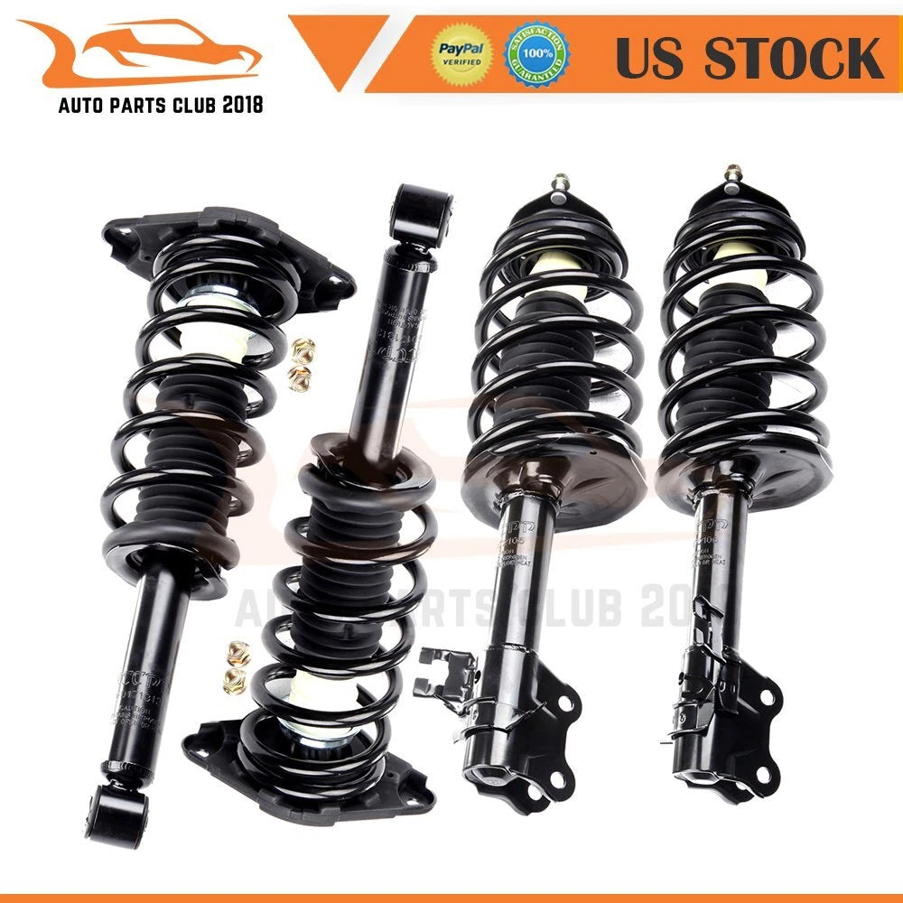 Set of 4 Complete Struts with Coil Spring for Nissan Sentra (2002–2006)