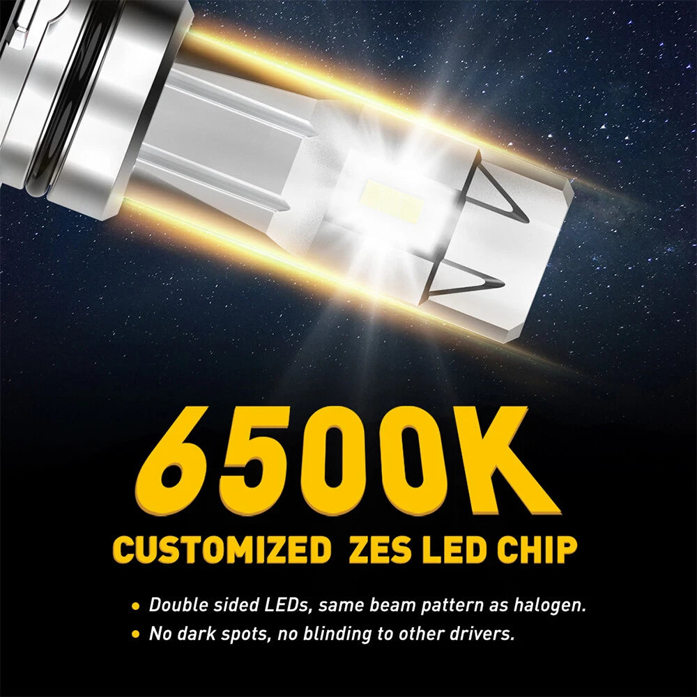9006 LED Headlight Kit for AUXITO (24000LM, Xenon White, 6500K)