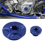 Engine Plug Crankcase Cover Oil Filler Screws for Yamaha YFM700 Raptor (2006–2026)