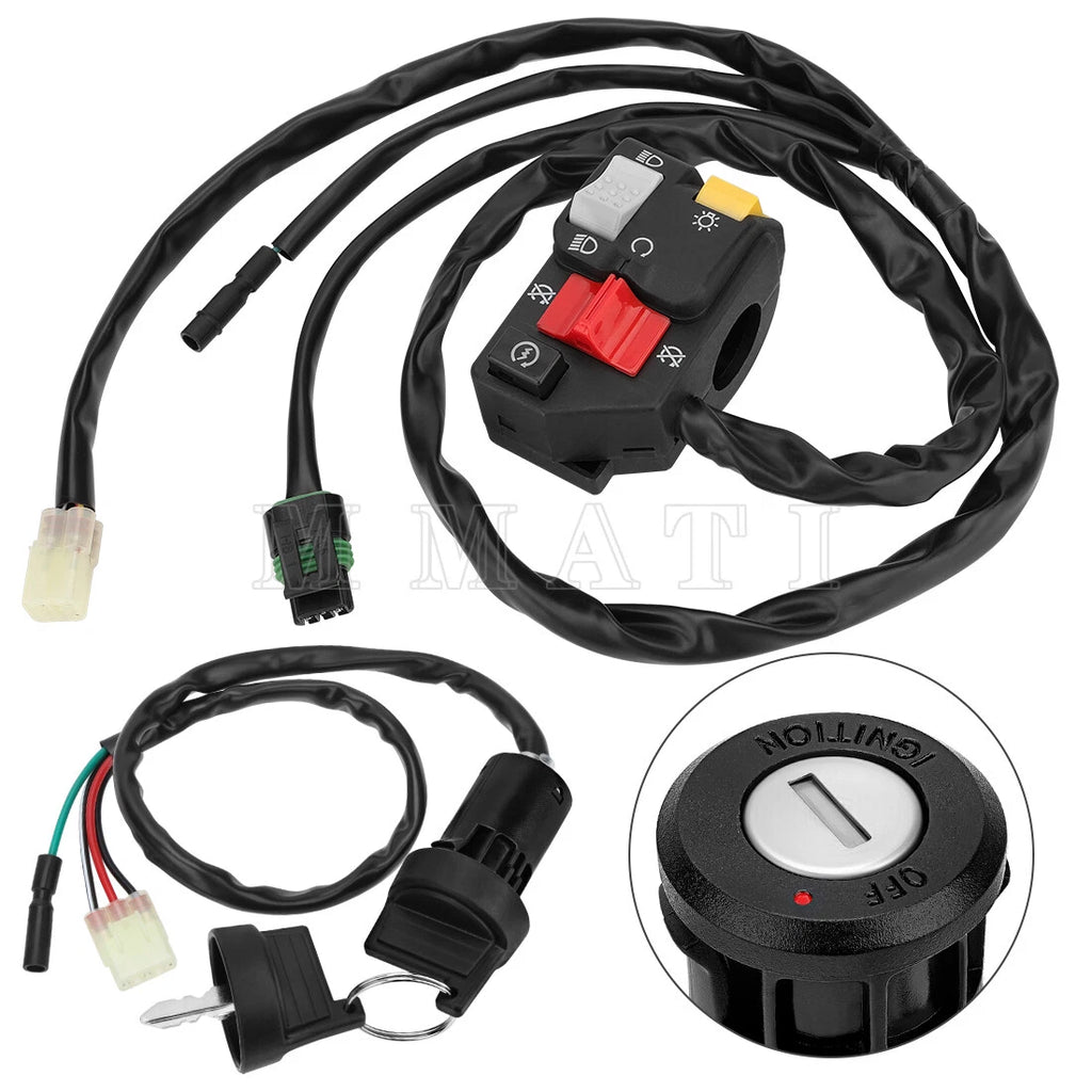 Start Stop Switch & Key Switch for Honda Sportrax 250 TRX250EX (2001–2005)