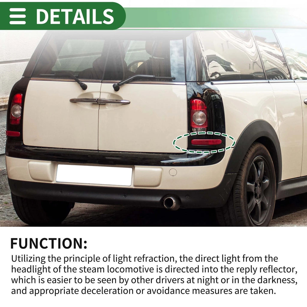 Bumper Reflector No. 51137240232 for BMW Mini Cooper Clubman R55 (2008–2014)