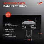 50x Cowl Vent & Outside Mirror Retainer Clips for Nissan