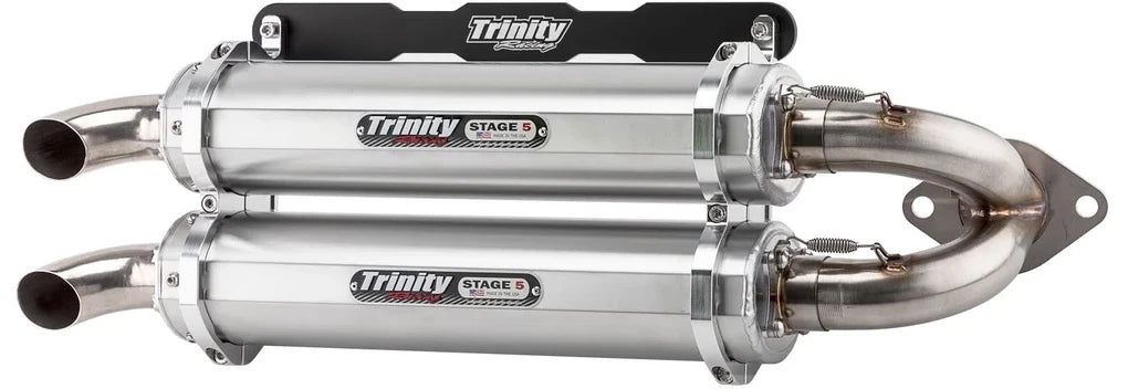 Trinity Stage 5 Dual Slip On Exhaust Pipe for Polaris RZR Pro XP (2020–2023)