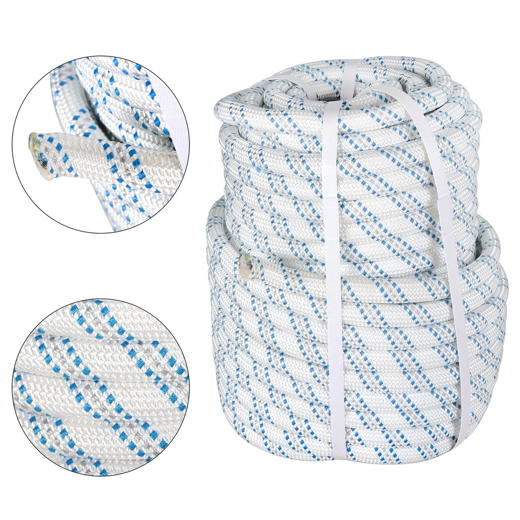 Double Braid Nylon Polyester Bull Rope for Arborist Rigging (150')