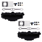 2X Exhaust Manifold Kit for GM 305 350 377 5.0L 5.7L 6.2L (1983–2002)