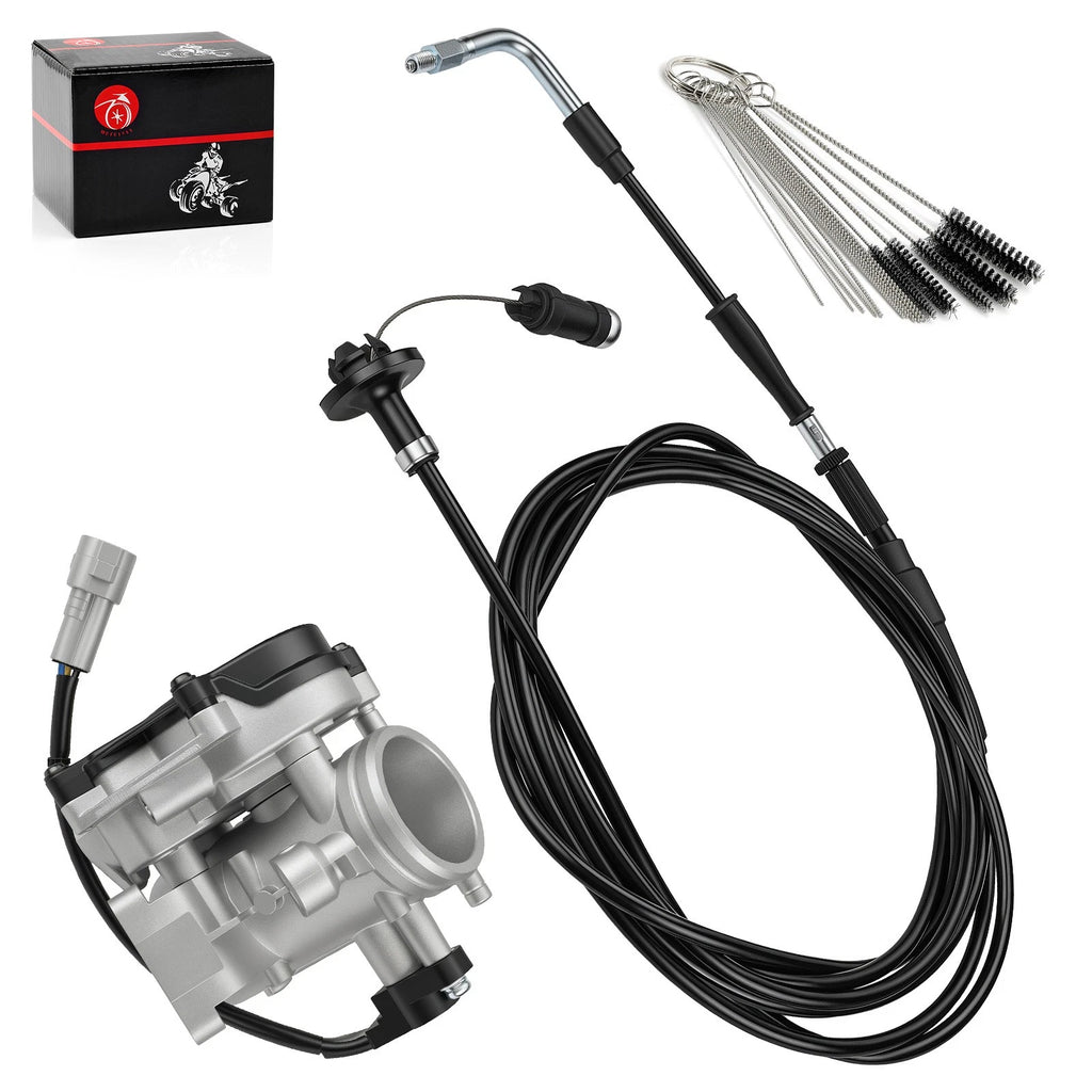 Throttle Body Kit w/ Throttle Cable & Cleaning Brush for Polaris Ranger Crew 700 (2006–2014)