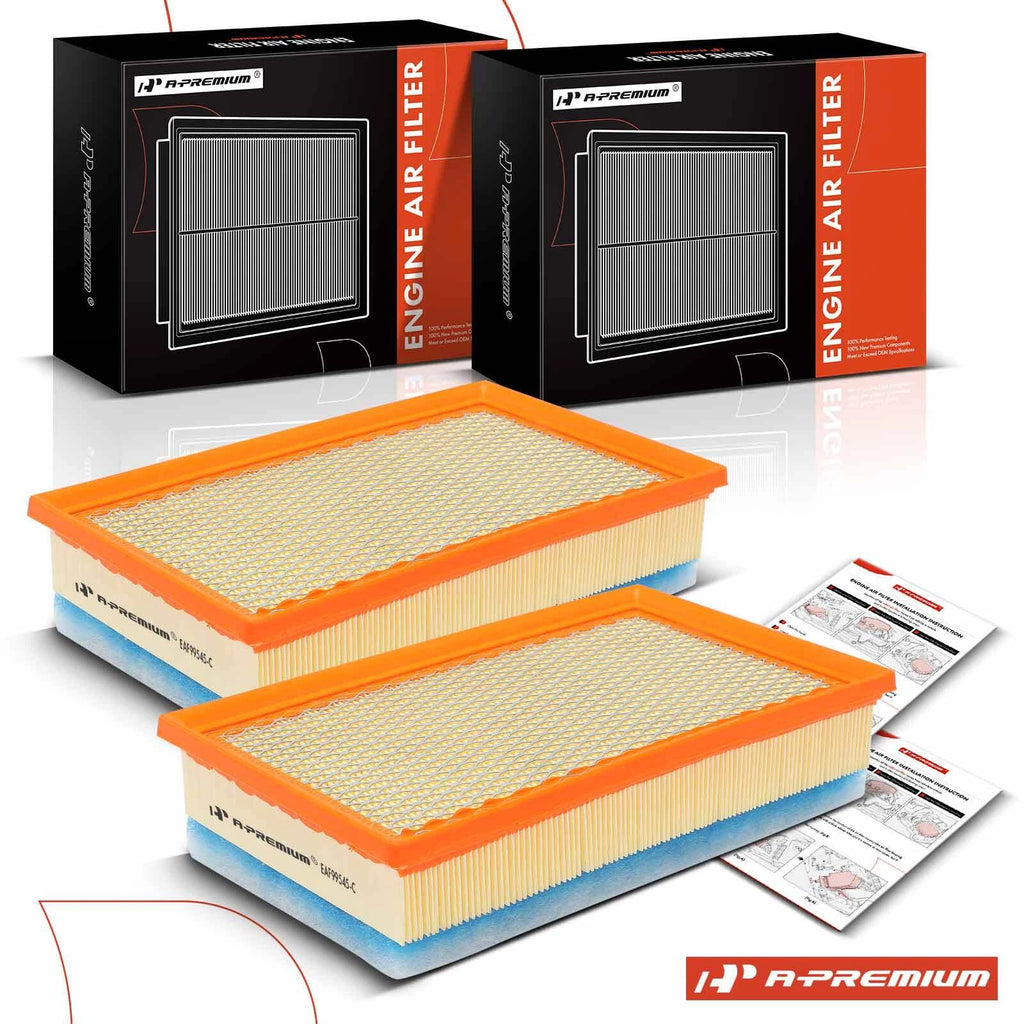 2X Engine Air Filter for Jeep Wrangler (2020–2023) Gladiator (2021–2023) V6 3.0L