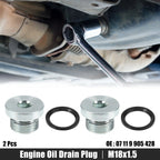 M18x1.5 Steel Oil Drain Plug Screw for BMW 545i 550i