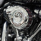 S&S Cycle Stealth Air Cleaner Kit for M8 Models (2017–Present) - Chrome Teardrop