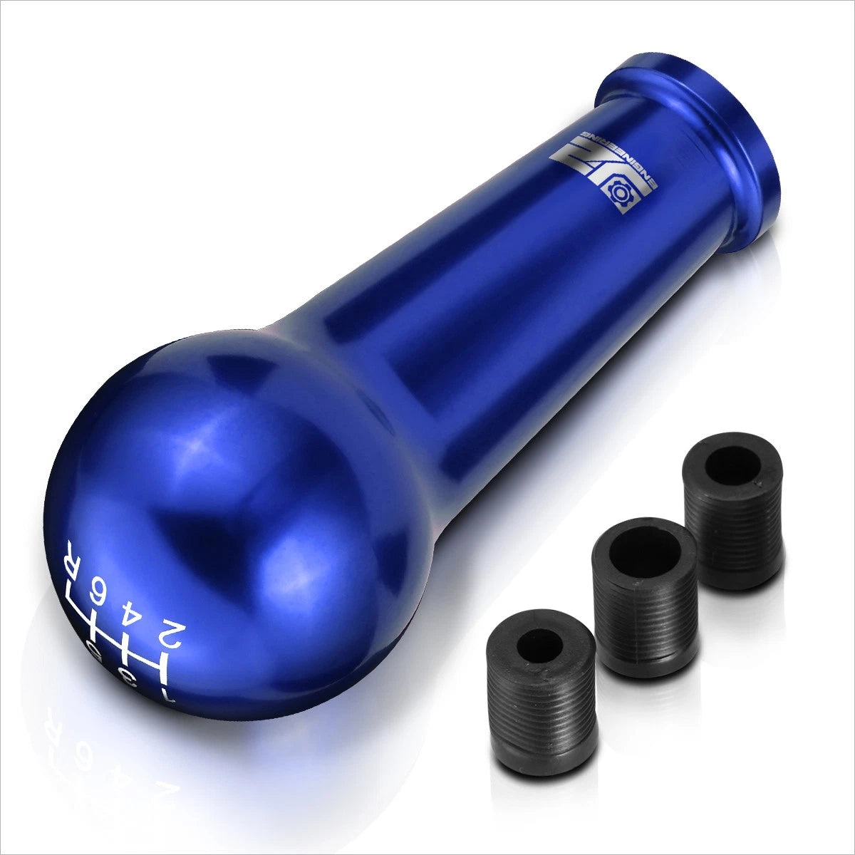 J2 Aluminum Ball Teardrop Shift Knob for 6-Speed MT (M8 M10 M12) - Blue