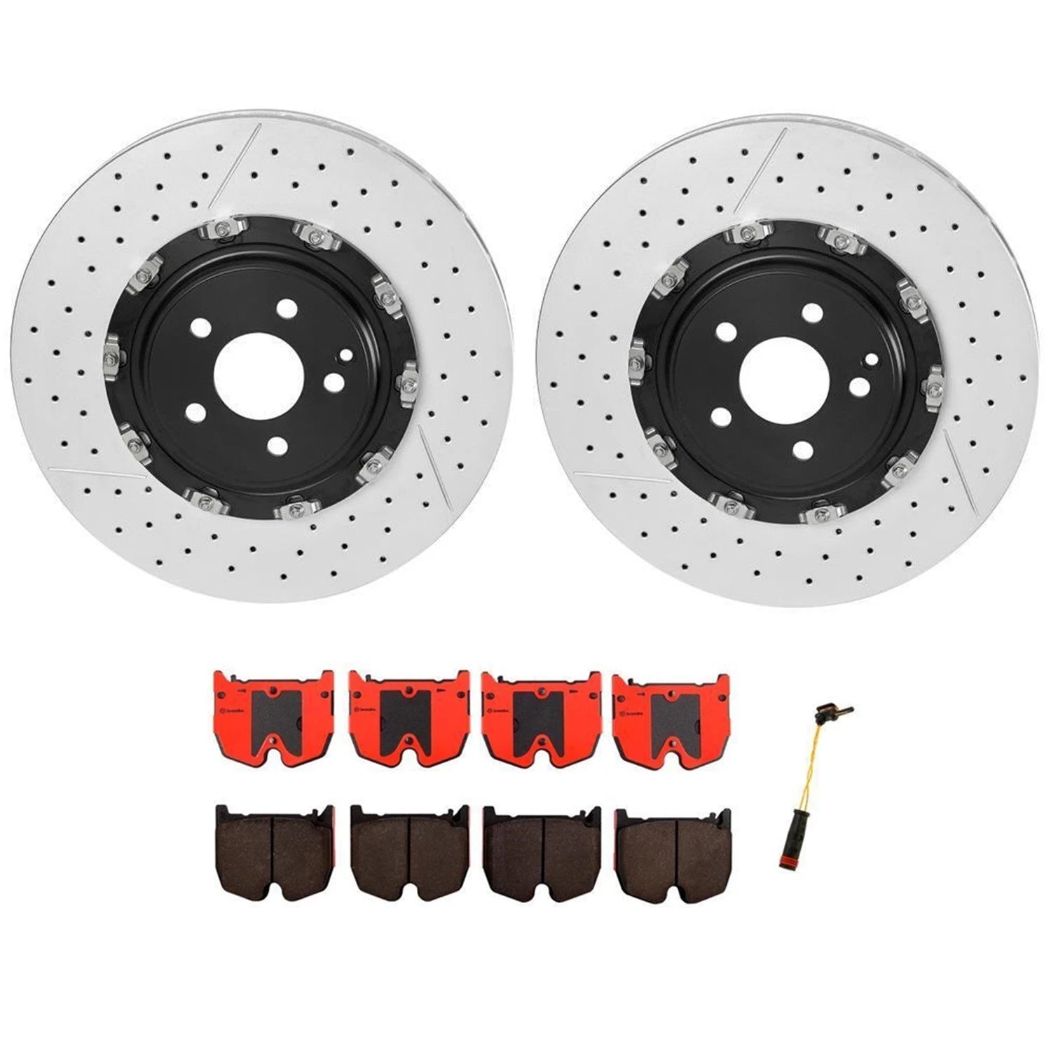 Brembo Front Brake Kit for MB W219 R230 (2006–2012) - Ceramic Pads, Disc Rotors