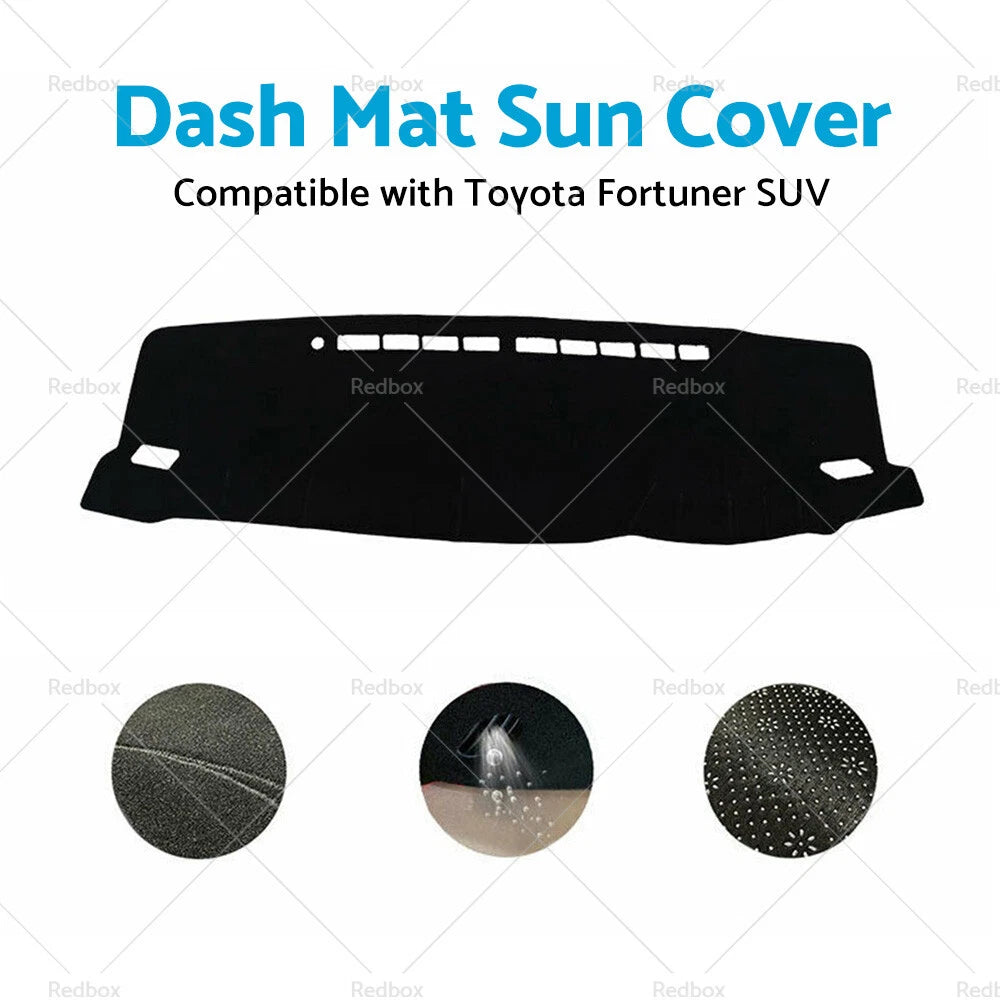 Dash Mat for Toyota Fortuner (2015–2021) Dashboard Cover Non-slip