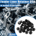25Pcs Fender Liner Retainer Clip for Honda 