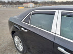 2X Gloss Black Side Window Louvers Air Shutter Cover Trim for Chrysler 300 (2011–2023)