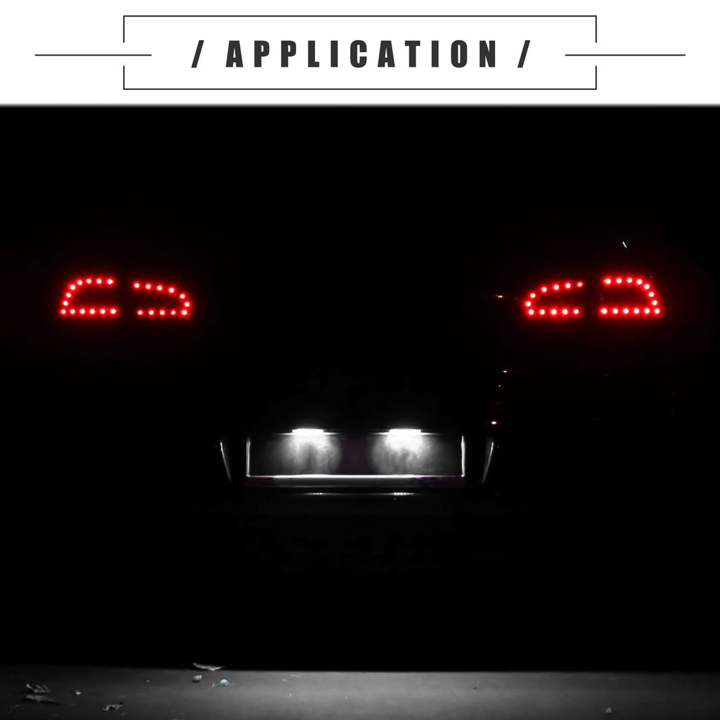 2X LED License Plate Light for Mazda 3 (2014–2018) No.B45A51270