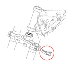 Front Brake Line Cable Clamp for Yamaha YZ 80 85 125 250 250F 450F WR250F WR450F (1980–2023)