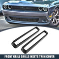 Set of 4 Black Front Grille Inserts for Dodge Challenger (2015–2020)