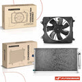 AC condenser and cooling fan assembly kit for Honda Civic (2006–2011)