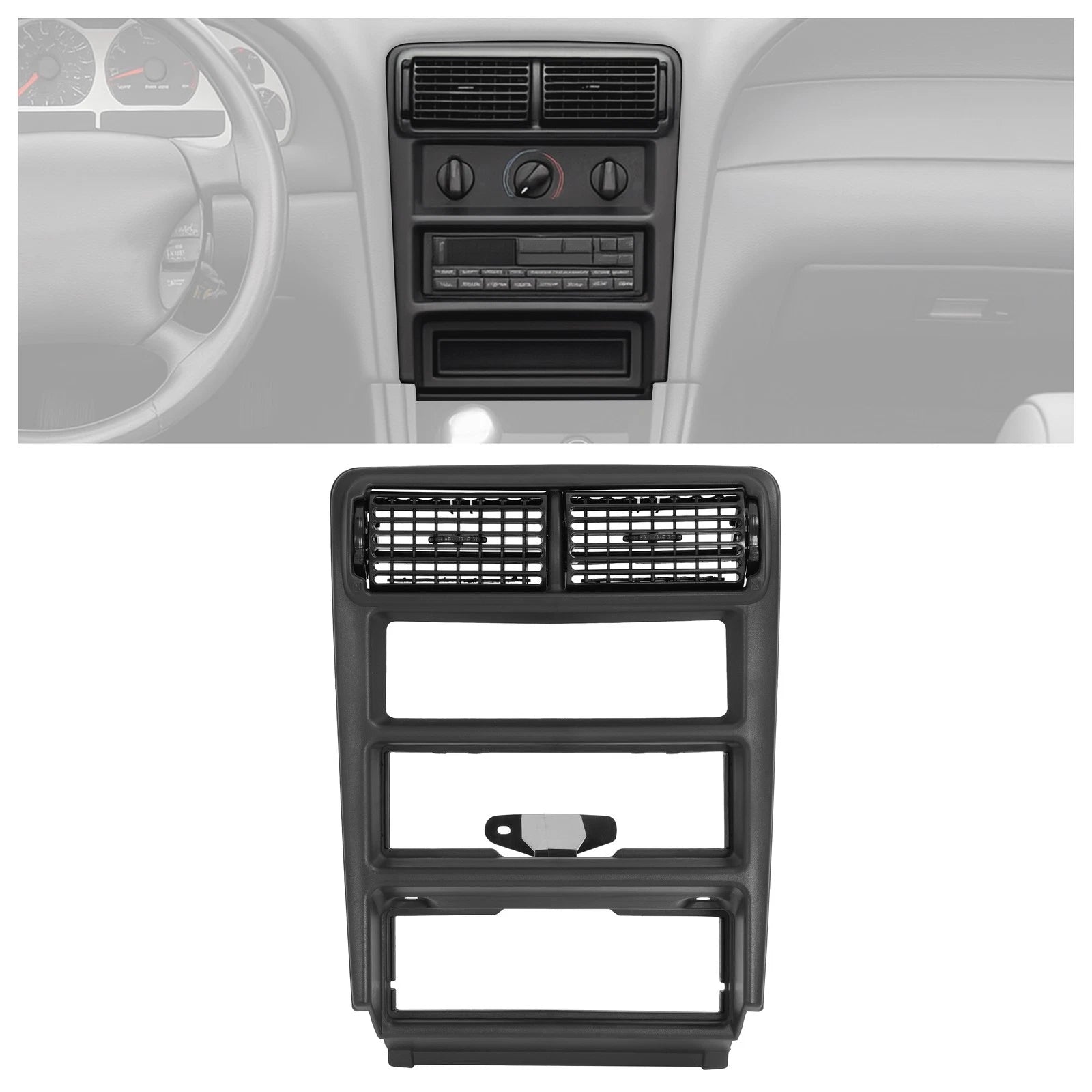 Center A/C Radio Dash Vent Trim Panel for Ford Mustang (1994-2004)