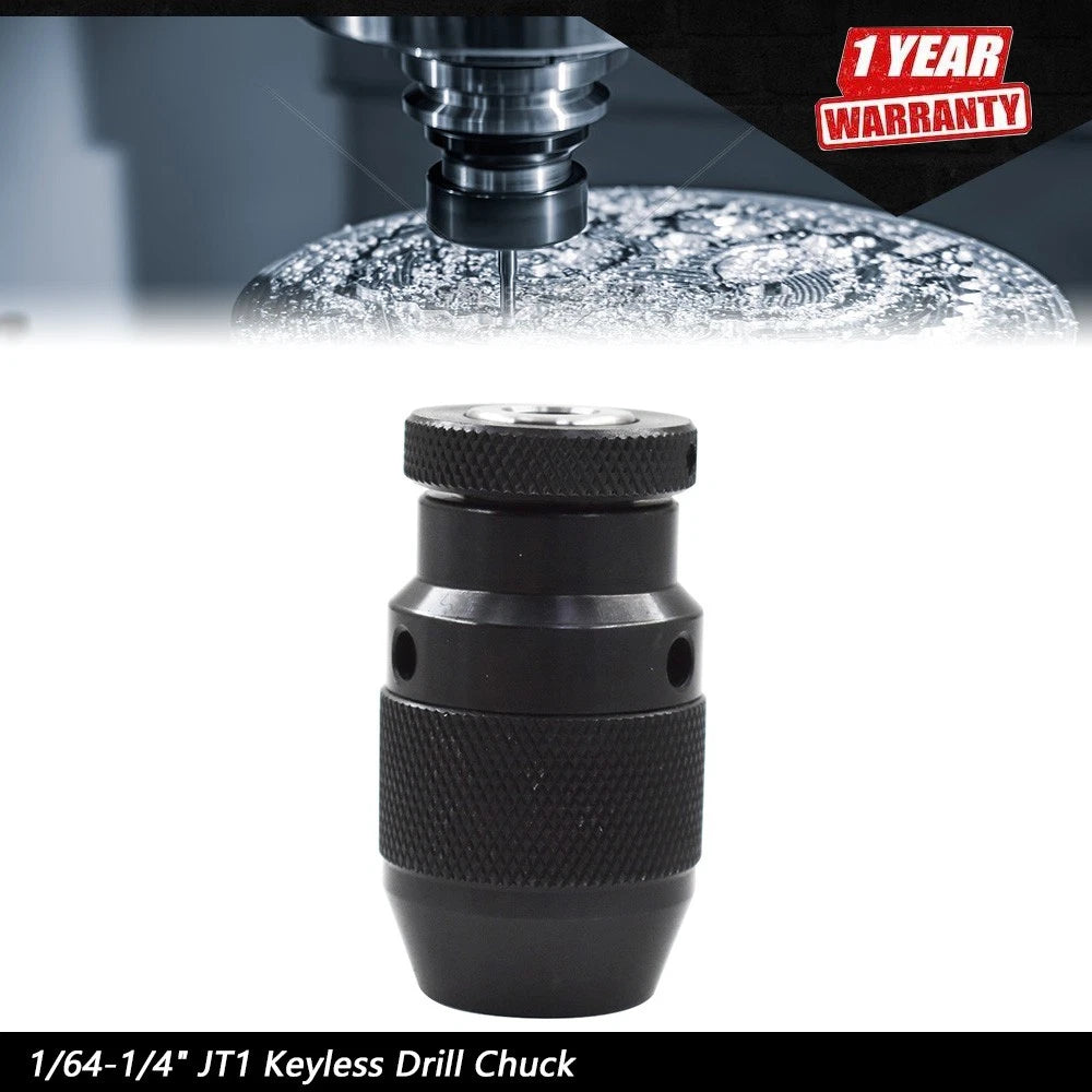 CNC Keyless Drill Chuck for Heavy Duty Applications (1/64-1/4")