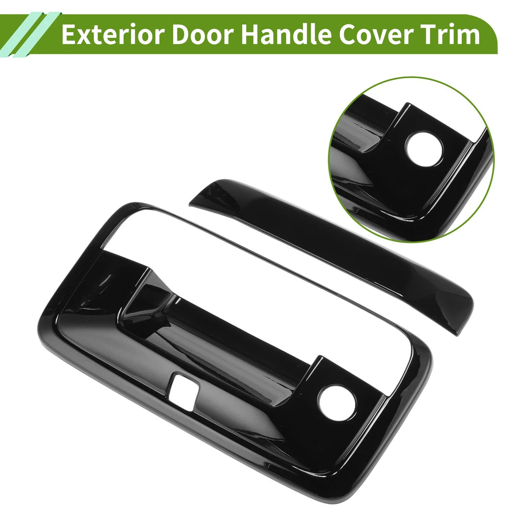 Exterior Door Handle Cover Trim for Chevrolet Silverado (2014–2017) Black
